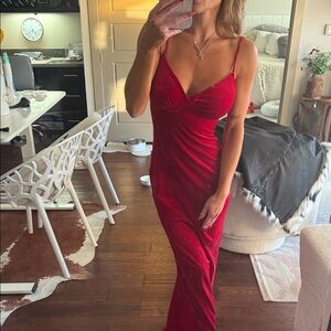 Windsor Red Maxi Dress NWOT